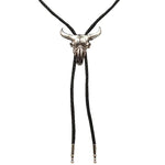 Double S Silver Steer Skull - Bolo Tie - Hatcountry