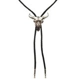 Double S Silver Steer Skull - Bolo Tie - Hatcountry