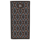 Red Dirt Hat Co Southwest Diamonds (Brown) - Men's Rodeo Wallet