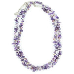 PU 35" Stone (Purple) - Womans Necklace - Hatcountry