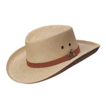 Scala Bunker - Palm Straw Gambler Hat - Hatcountry