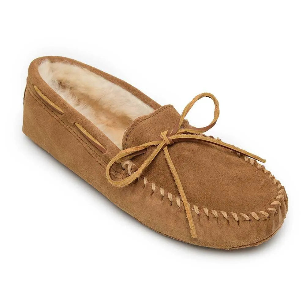 Minnetonka Sheepskin Softsole Moc - Womens Slippers - Hatcountry