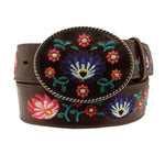 3D Flower Dance Leather Belt - Womens Belt - Hatcountry