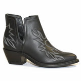 Abilene Blackfield - Women's Leather Cowgirl Ankle Booties