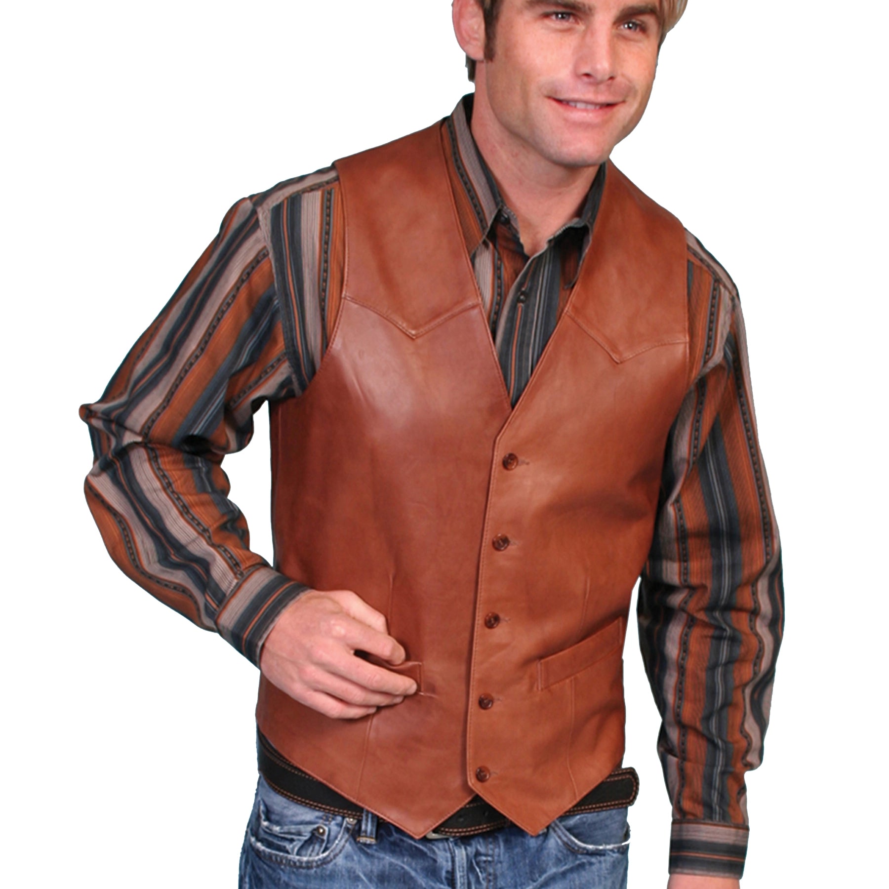 Scully Outrider (503 Leather) – Men's Vest