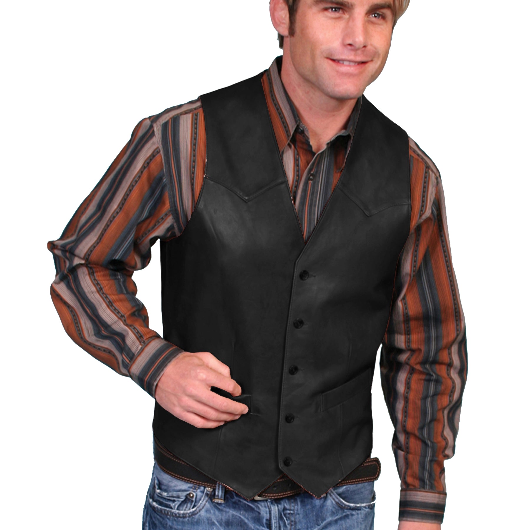 Scully Outrider (503 Leather) – Men's Vest