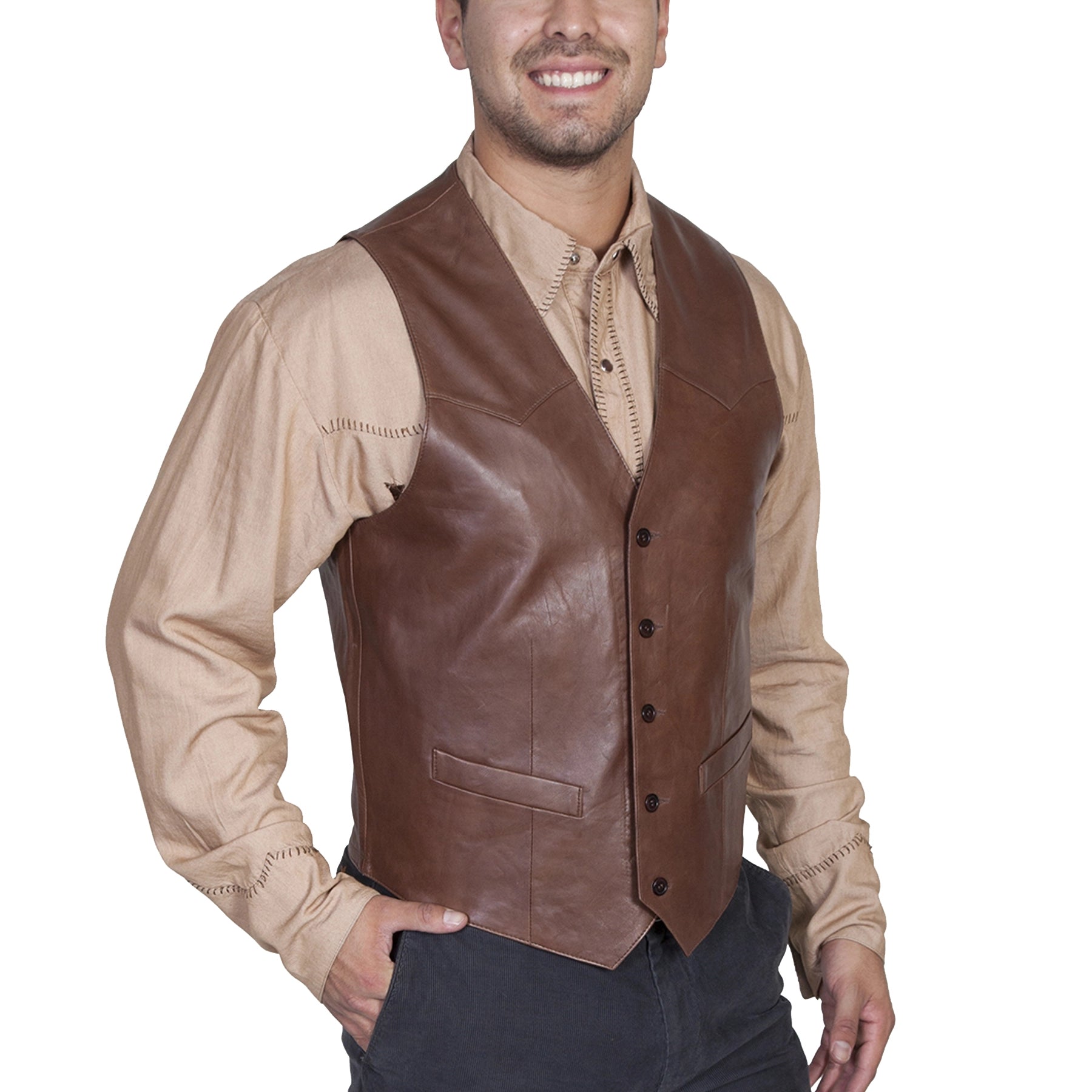 Scully Outrider (503 Leather) – Men's Vest