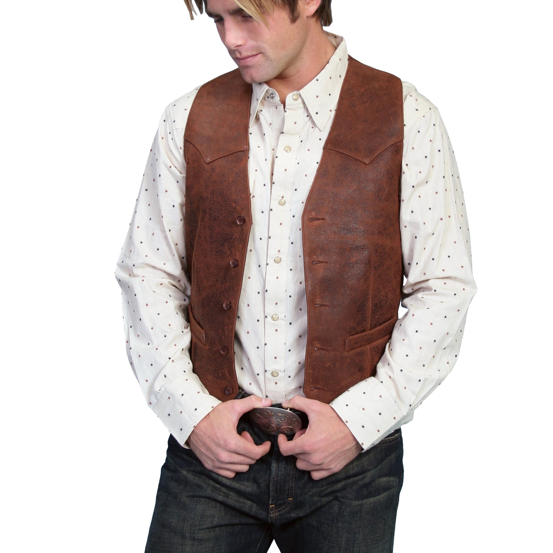 Scully Outrider (503 Leather) – Men's Vest