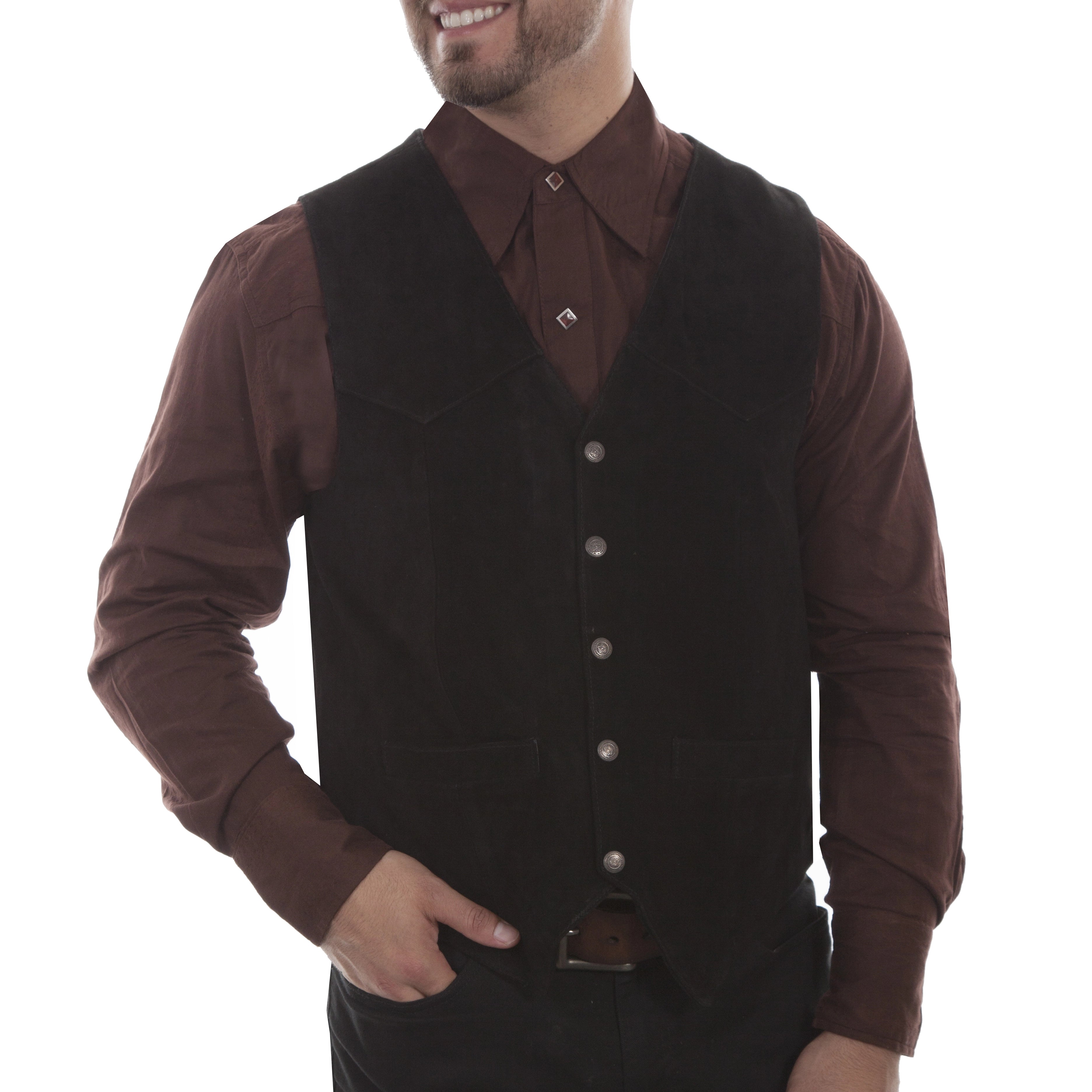 Scully Open Range (507 Suede Leather) – Men's Vest