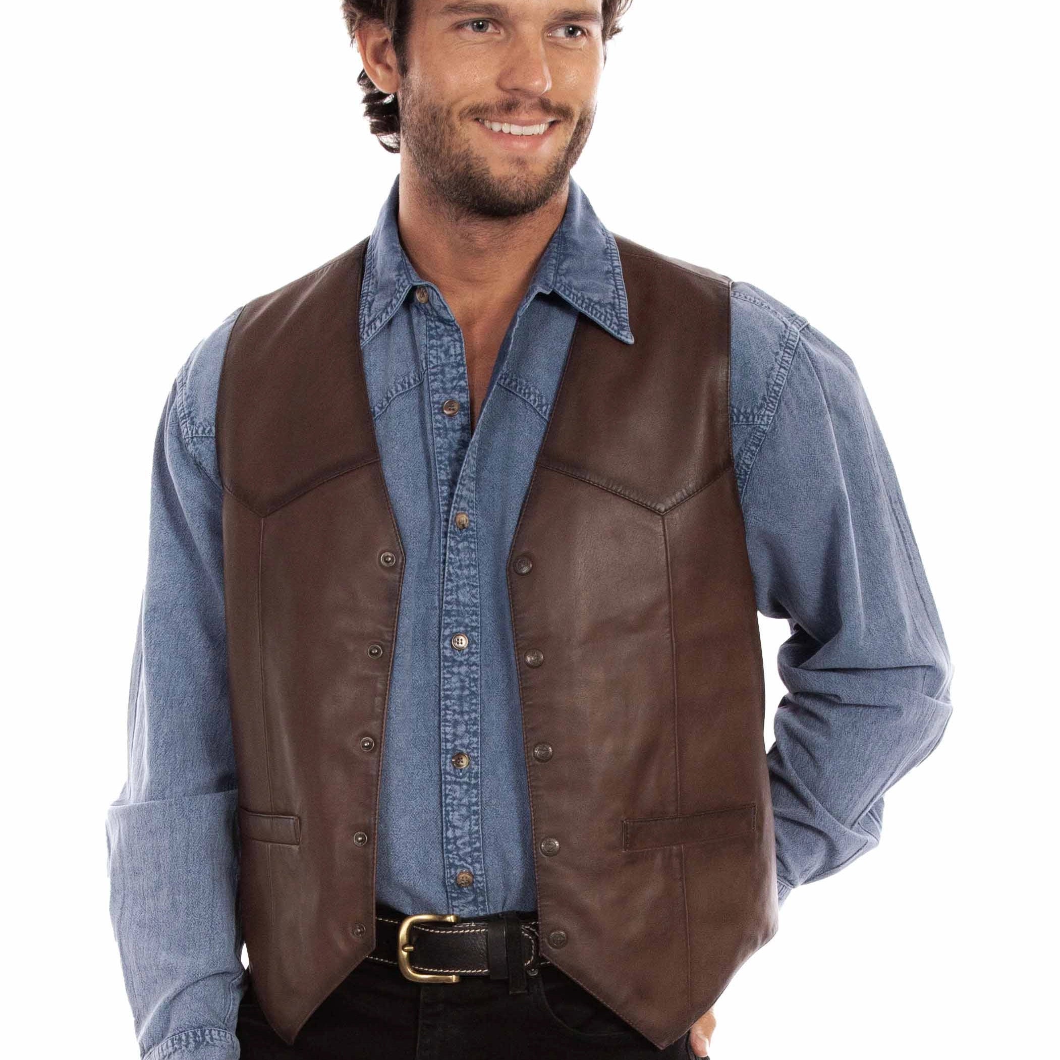 Scully Open Range (507 Leather) – Men's Vest