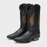 Rawhide Autumn - Women's Leather Cowgirl Boots
