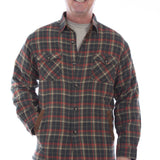Scully Trail Haven - Men's Western Flannel Shirt Jacket