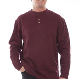 Scully Rib Henley (5294) - Men's Pullover Knit