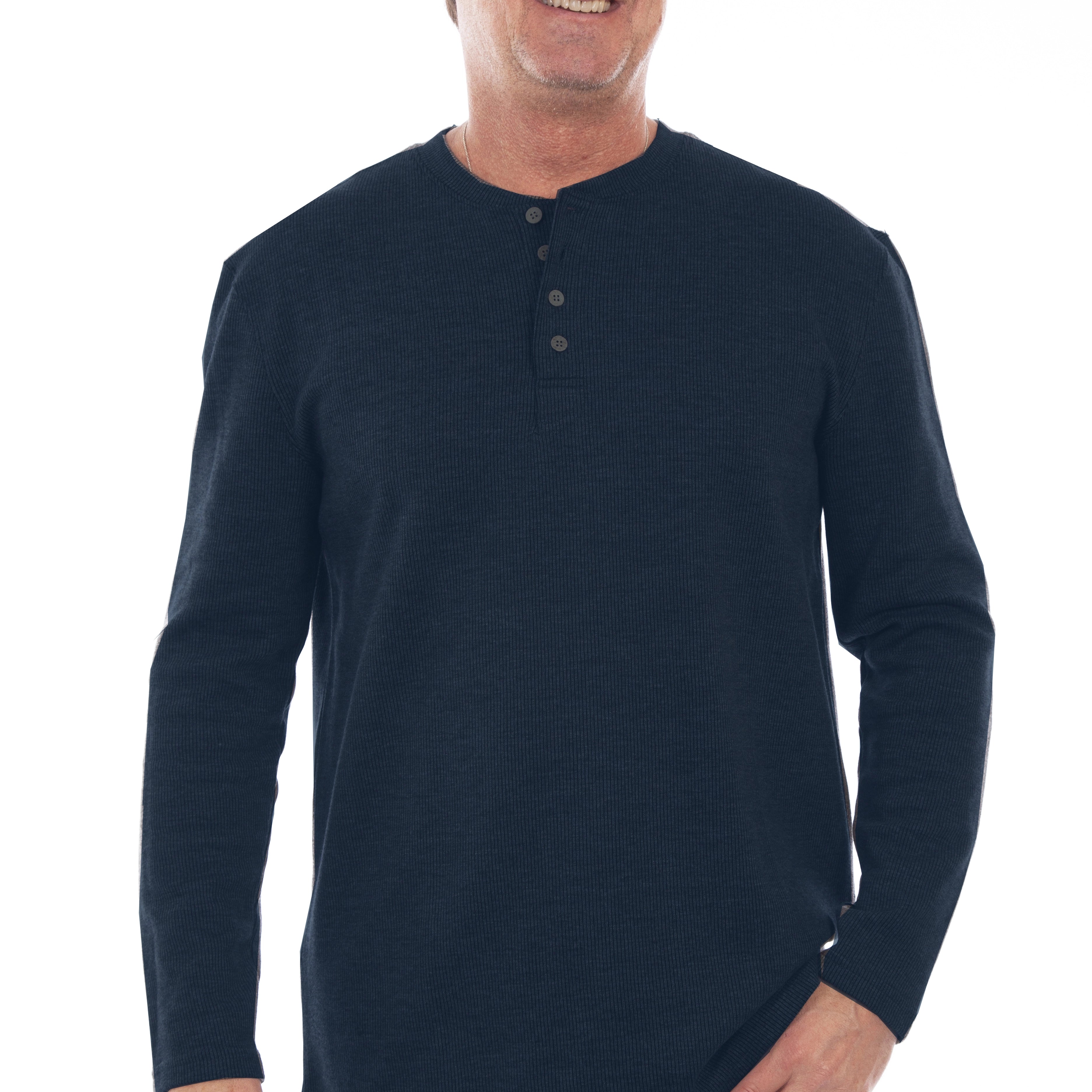 Scully Rib Henley (5294) - Men's Pullover Knit
