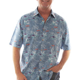 Scully Hawaiian Palm Tree (5311) - Men's Casual Shirt