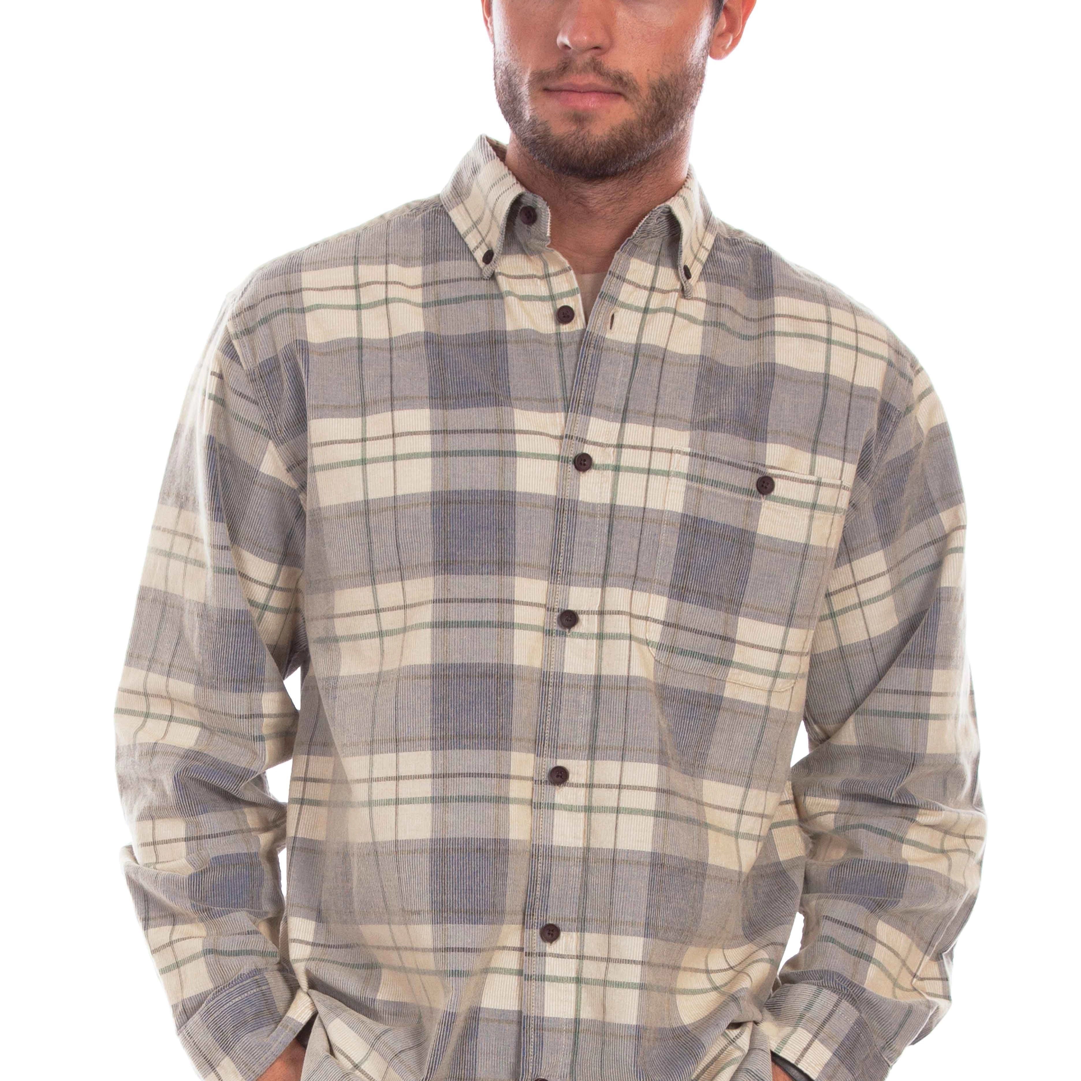 Scully One Pocket (5333) - Men's Plaid Shirt