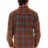 Scully Point Collar (5341) - Men's Plaid Corduroy Shirt