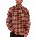 Scully Western Yoke (5343) - Men's Plaid Flannel Shirt