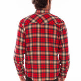 Scully Western Yoke (5345) - Men's Plaid Flannel Shirt