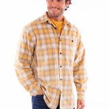 Scully One Pocket (5357) - Men's Corduroy Plaid Shirt
