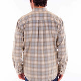Scully One Pocket (5358) - Men's Corduroy Plaid Shirt