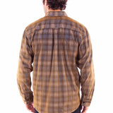 Scully One Pocket (5359) - Men's Corduroy Plaid Shirt