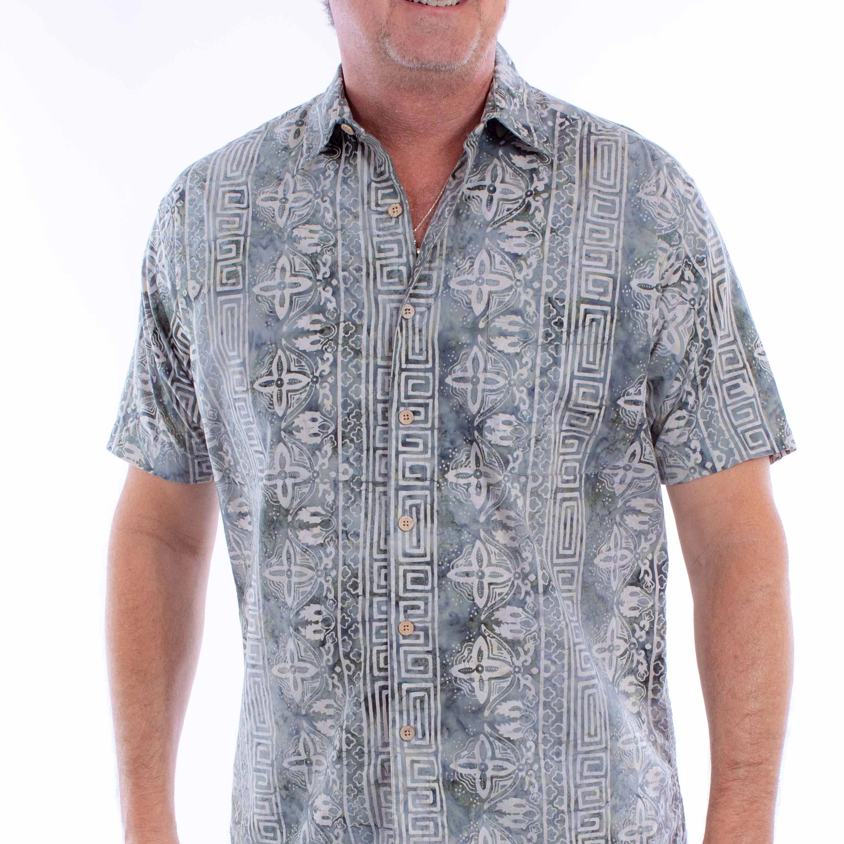 Scully Button Front Batik (5379) - Men's Casual Shirt