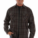Scully Granite Pass - Men's Western Wool Flannel Shirt