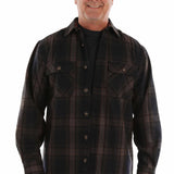 Scully Ironcrest - Men's Western Wool Flannel Shirt