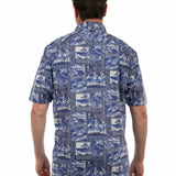 Scully Hawaiian Stamps (5401) - Men's Casual Shirt