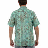 Scully Teal Batik (5403) - Men's Casual Shirt