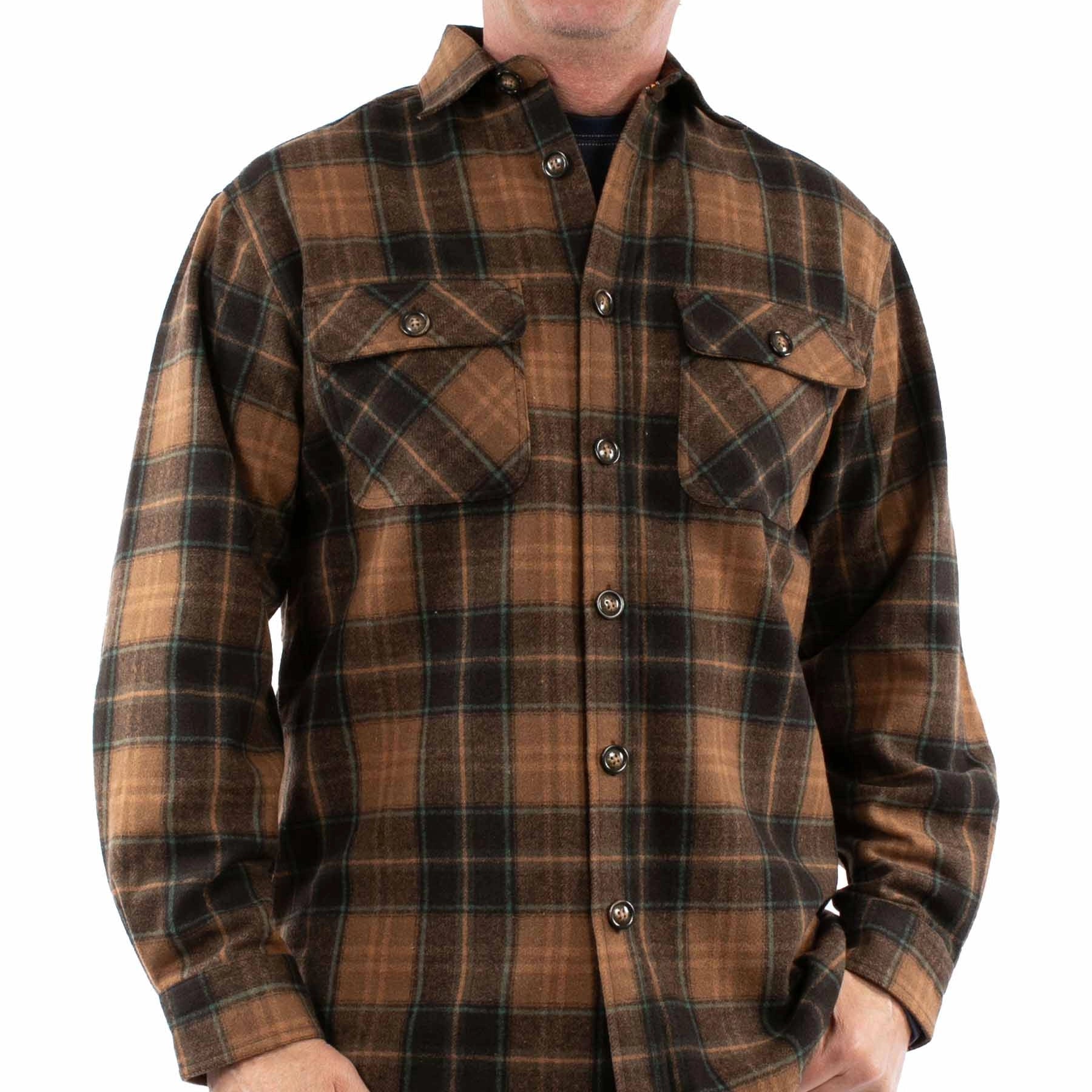 Scully Boulder Ridge - Men's Western Wool Flannel Shirt