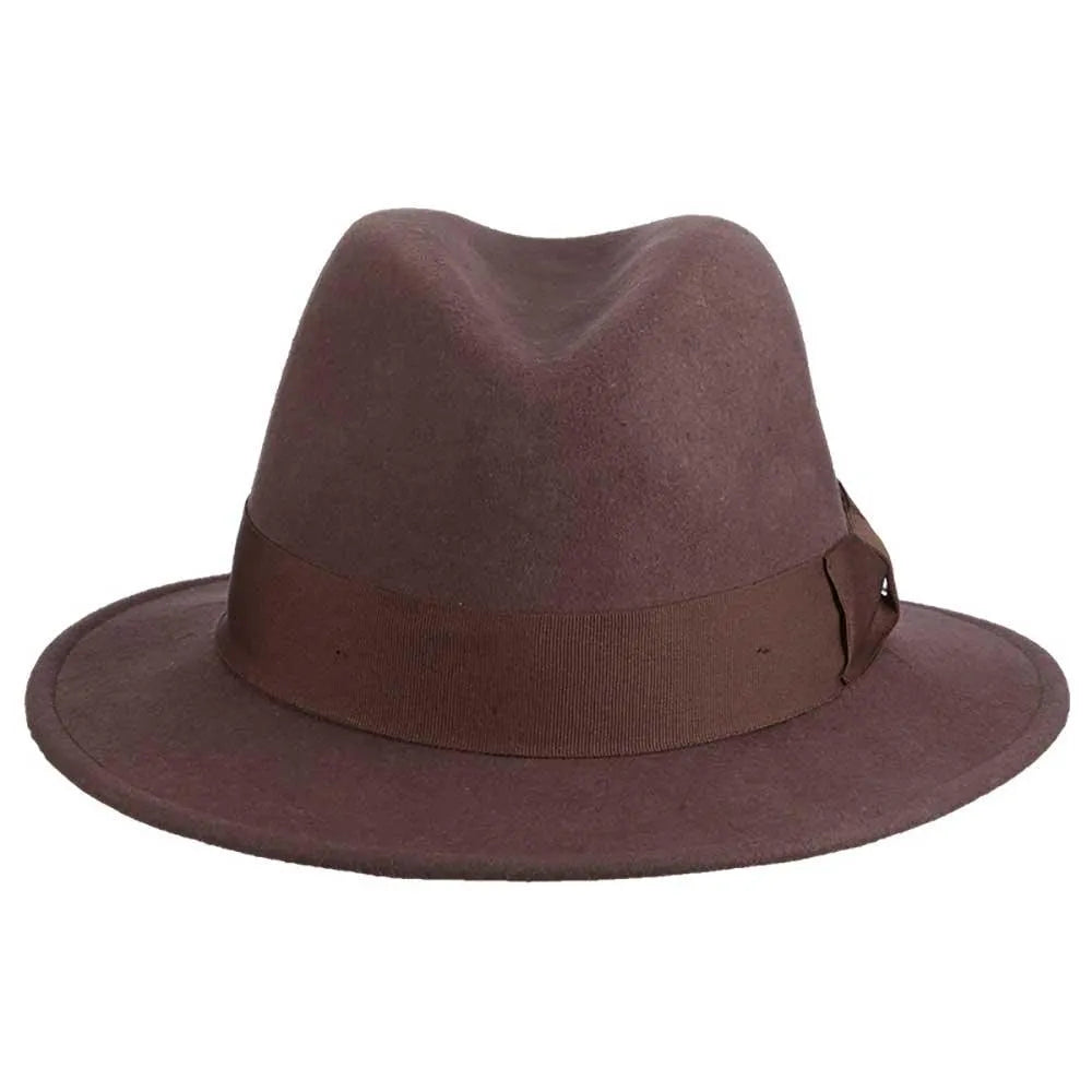 Indiana Jones™ Ravenwood - Water Repellent Soft Wool Felt Fedora Hat - Hatcountry