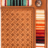 HOOey Tarlo Basket Weave - Men's Bifold Money Clip Wallet
