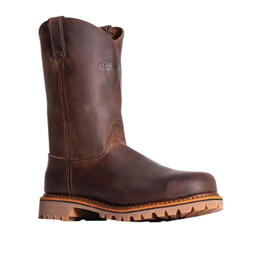 Silverado by Abilene Joe 10" (Steel Toe) - Vibram Sole Leather Cowboy Boots - Hatcountry