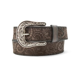 Ariat Black Paisley Belt - Women's Leather Belt