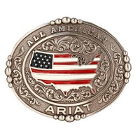 Red White & Blue Belt Buckles