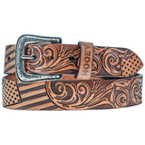 HOOey Liberty Roper - Men's Leather Belt