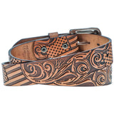 HOOey Liberty Roper - Men's Leather Belt