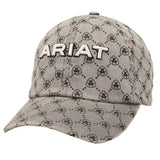 ARIAT Ponyflo Shield Pattern (Grey) - Ball Cap - Hatcountry