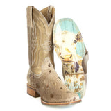 Tin Haul Golden Charolais - Women's Leather Cowgirl Boot