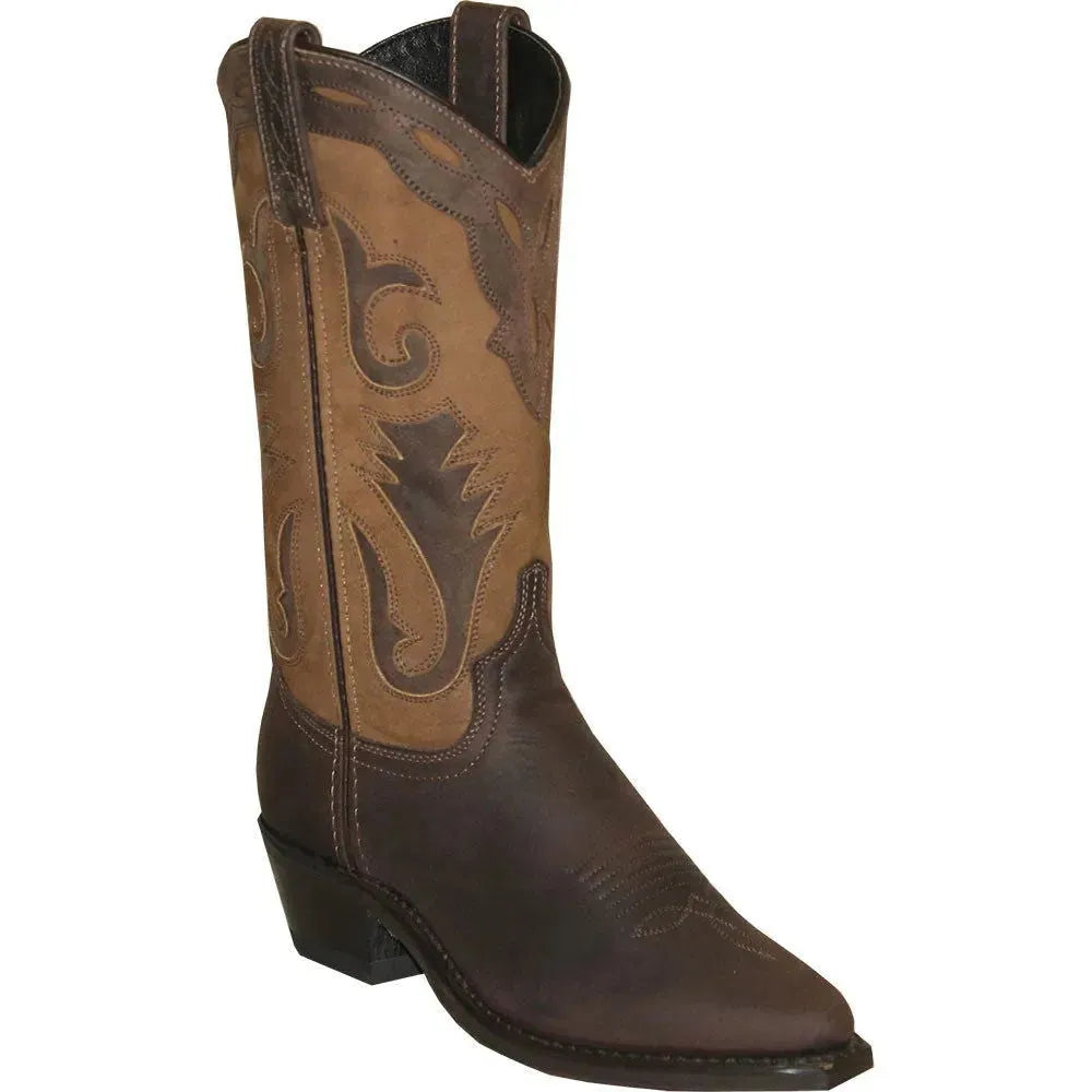 Abilene Western Wingtip - Womens Leather Cowgirl Boot