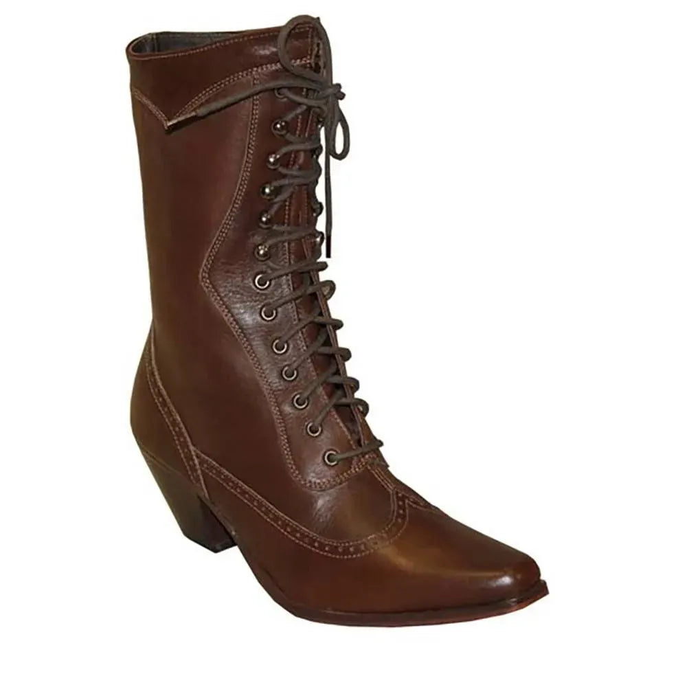 Stetson Abilene (Brown) - Women's Leather Cowgirl Boot