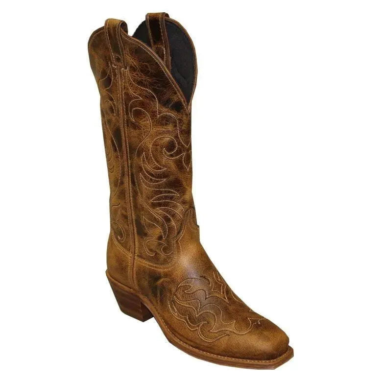 Abilene Susannah (Antique Tan) - Women's Leather Cowgirl Boots - Hatcountry