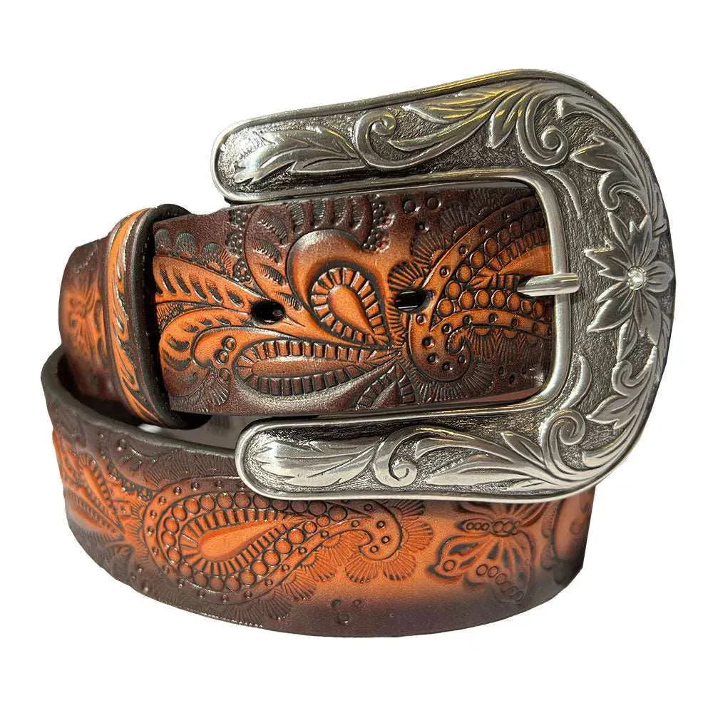 3D Beauty Belle Leather Belt - Womens Belt – HatCountry