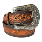 Angel Ranch Butterfly and Paisley - Womens Leather Belt - Hatcountry