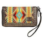 Ariat Cruiser Southwestern Orange- Clutch Wallet - Hatcountry