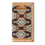 Ariat Diamond Lace Southwest (Brown) - Men's Rodeo Wallet - Hatcountry