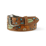 Ariat Floral Hand Painted- Womans Leather Belt - Hatcountry
