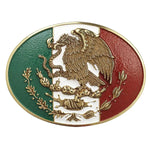 Ariat Oval Mexican Flag - Belt Buckle - Hatcountry